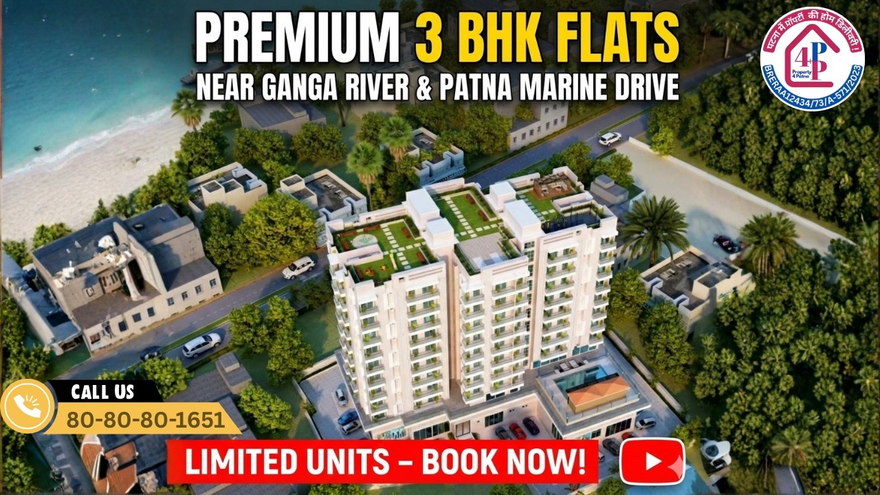 Premium 3 BHK Flats on Danapur - Digha Main Road | Loan Available 📞8080801651