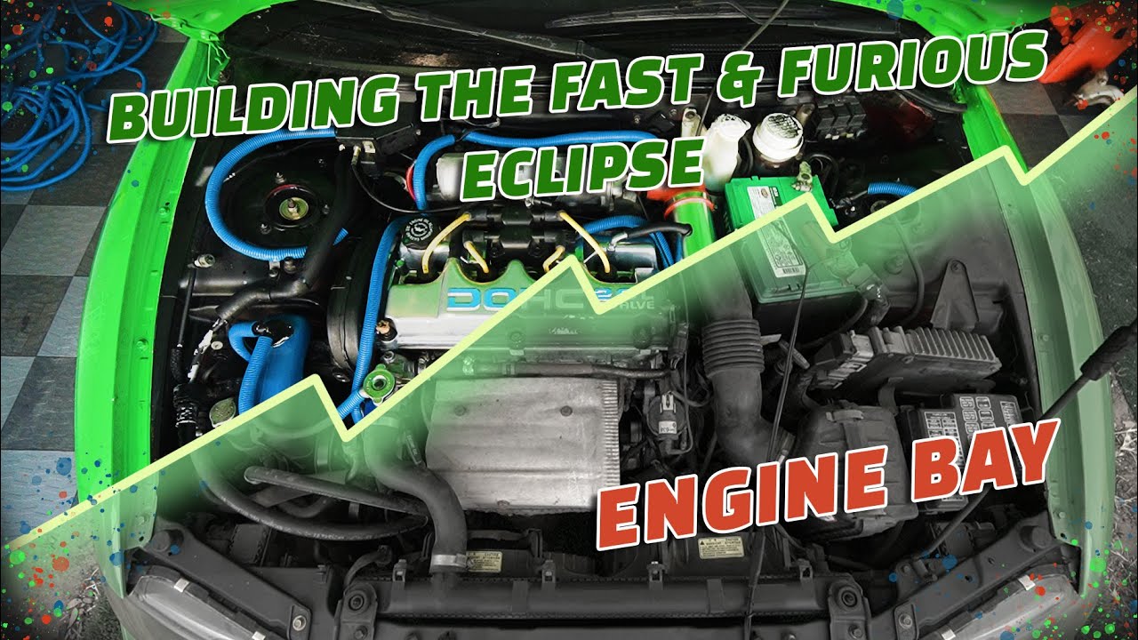 Building The Fast And Furious Eclipse  - Engine bay dress up