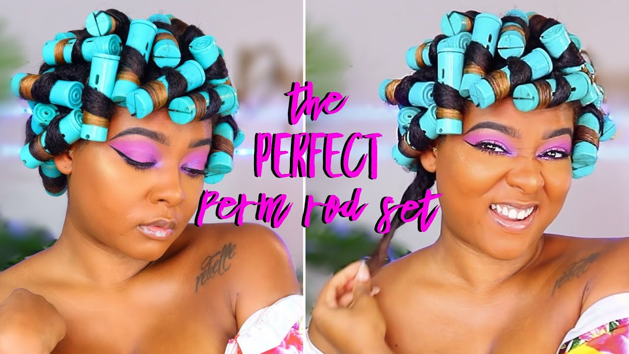 Perm Rod Set Tutorial w/ Moisturizing Cream + Wash Day Routine | Defined and Hydrated Curls 💦