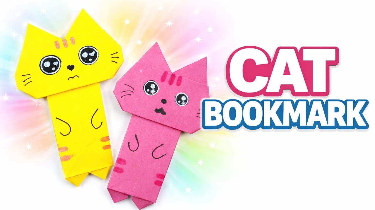 Origami Cat Bookmark 🐱