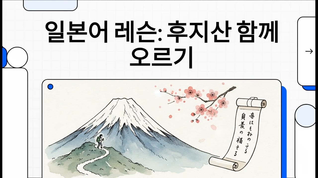 일본어 레슨: 후지산 함께 오르기 - 일본어 JLPT N3 청해 분석 - 3