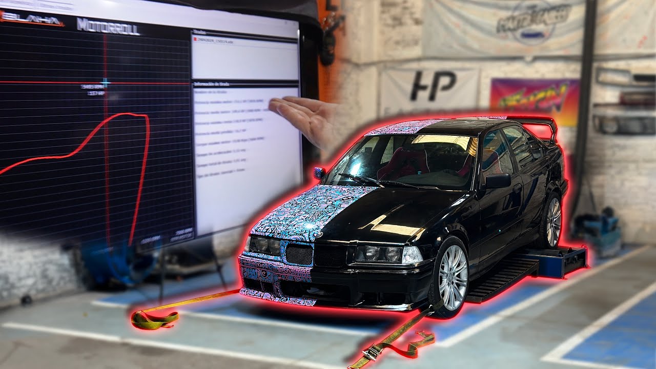 Probando el BMW 325i en el banco!!… -30hp….