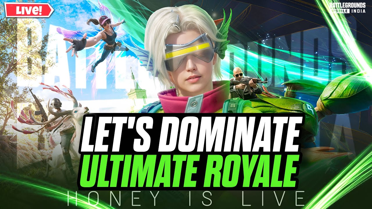 DAY -1 SERIOUS RANK PUSH TO LEGEND | ULTIMATE ROYALE RANK PUSH😎😂 | YOUTUBE HONEY IS LIVE