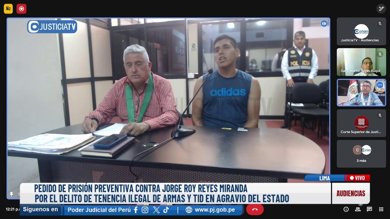 🔴#EnVivo | Pedido de Prisión Preventiva contra Jorge Roy Reyes Miranda