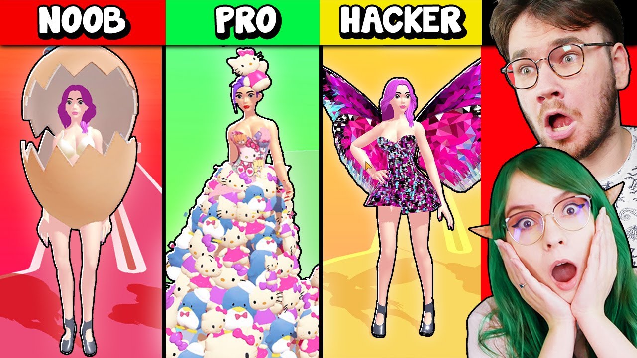 OD ZERA DO SŁAWNEJ MODELKI! NOOB VS PRO VS HACKER - Catwalk Battle | CZOKO I NALI
