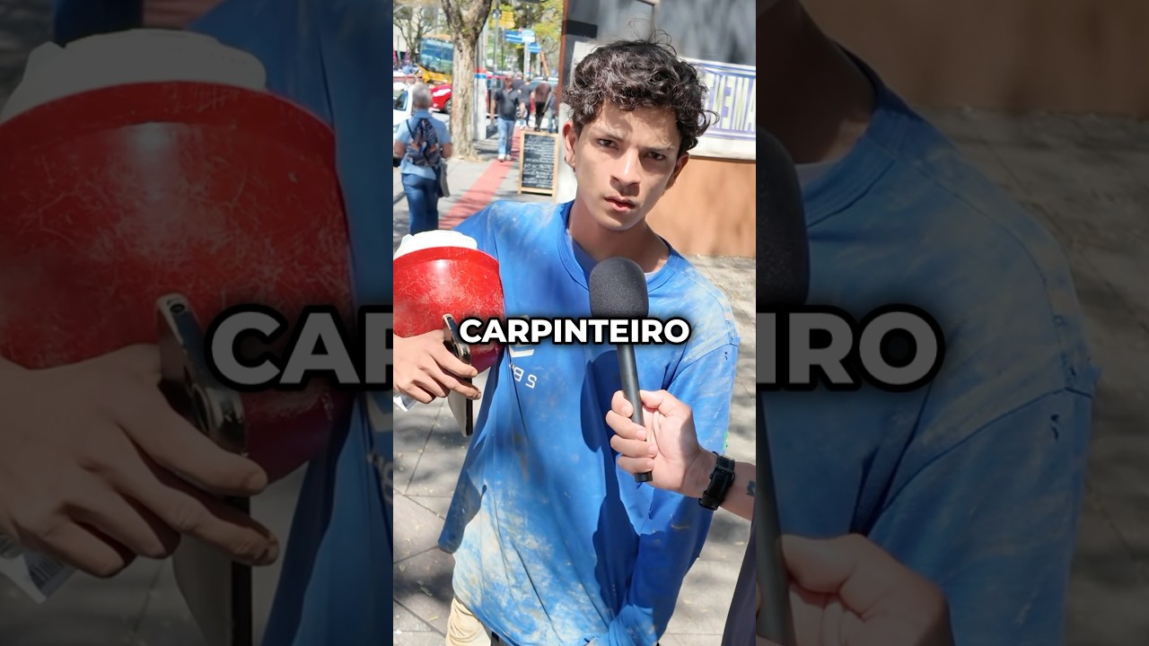 Qual a sua profiss&atilde;o? 💰 #entrevista #profiss&atilde;o #carpinteiro #carpintaria #obra