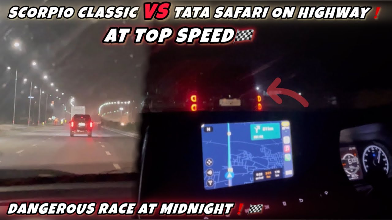 SCORPIO VS SAFARI RACE ON HIGHWAY🏁 |GUJARAT TO SANWALIYA SETH TO JAIPUR