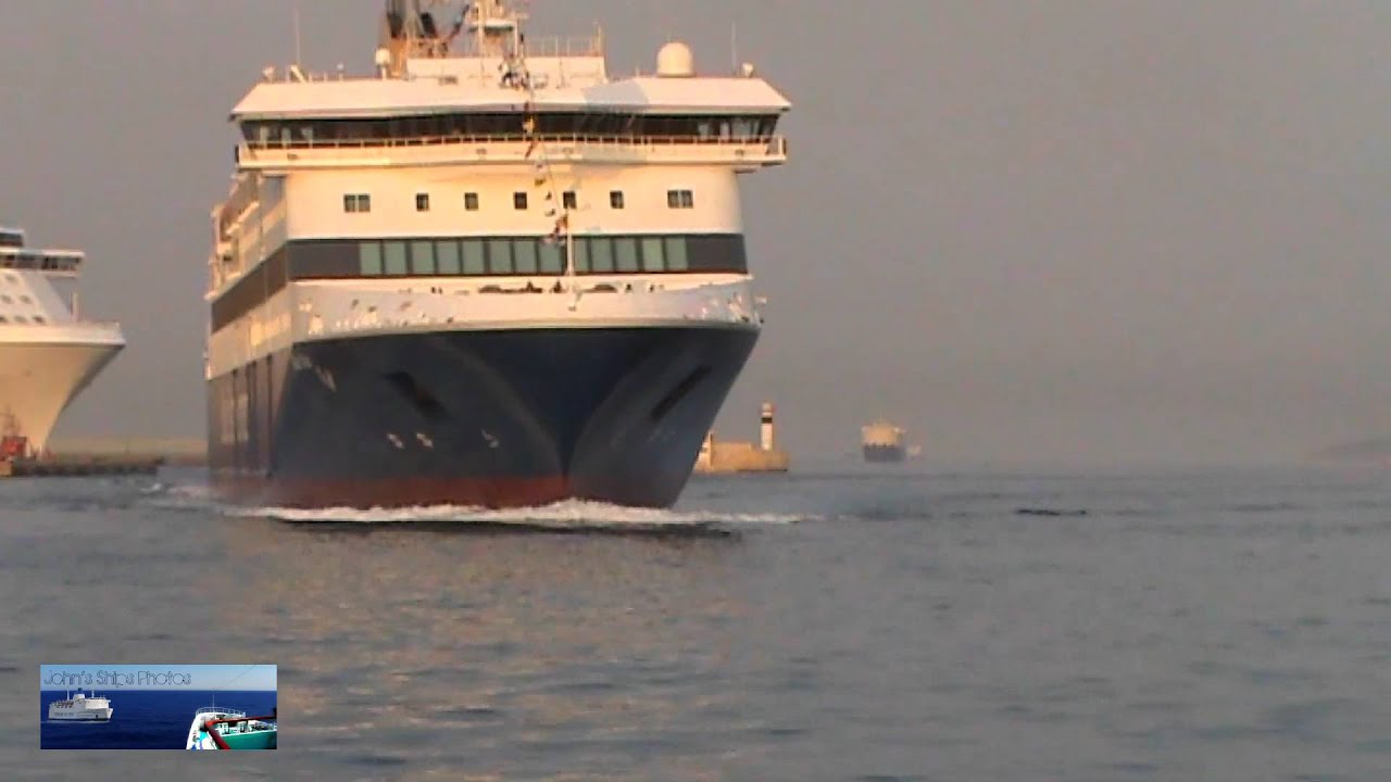BLUE STAR PATMOS - Maiden arrival at Piraeus port.