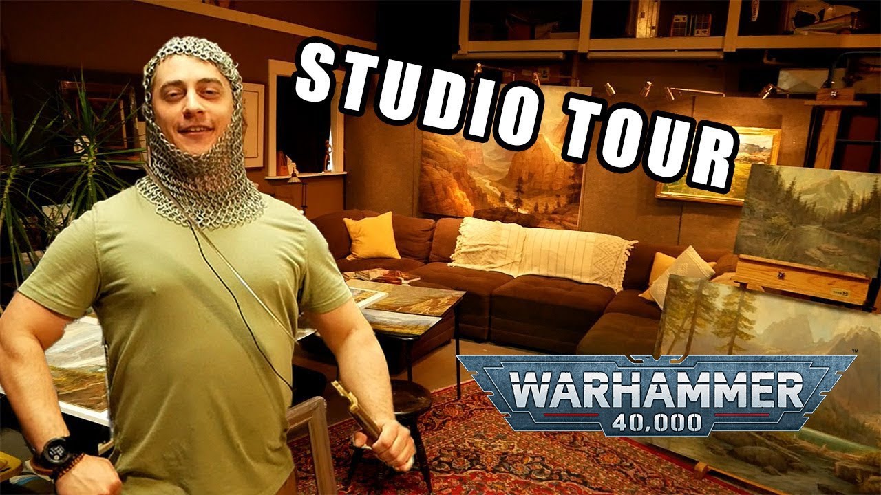 Fine Art, and Warhammer Fan Art Studio Tour with Kenneth Yarus