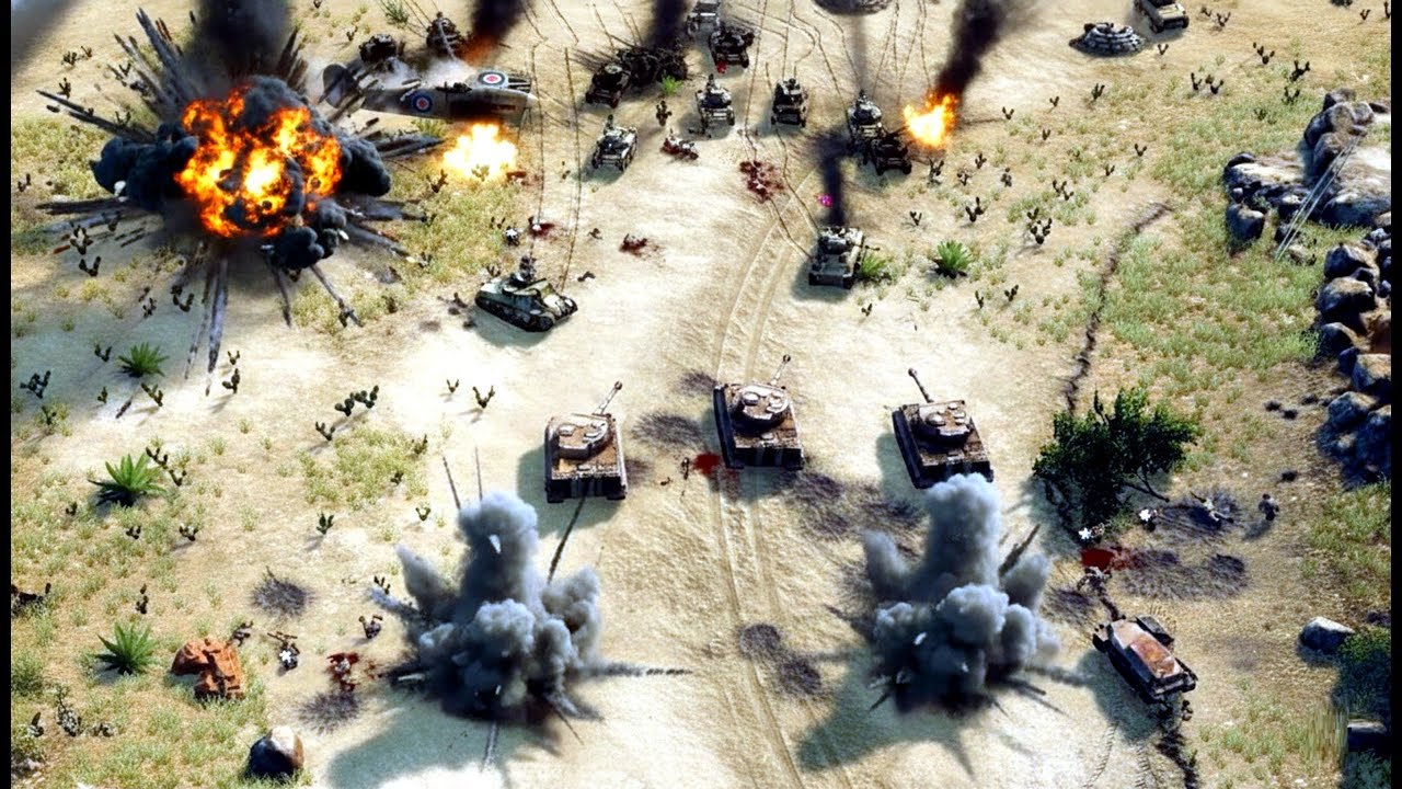 WW2 Sudden Strike 4 Axis Campaign feb 1943 Tunísia Battle of Kasserine Pass - Afrika Korps/Italy