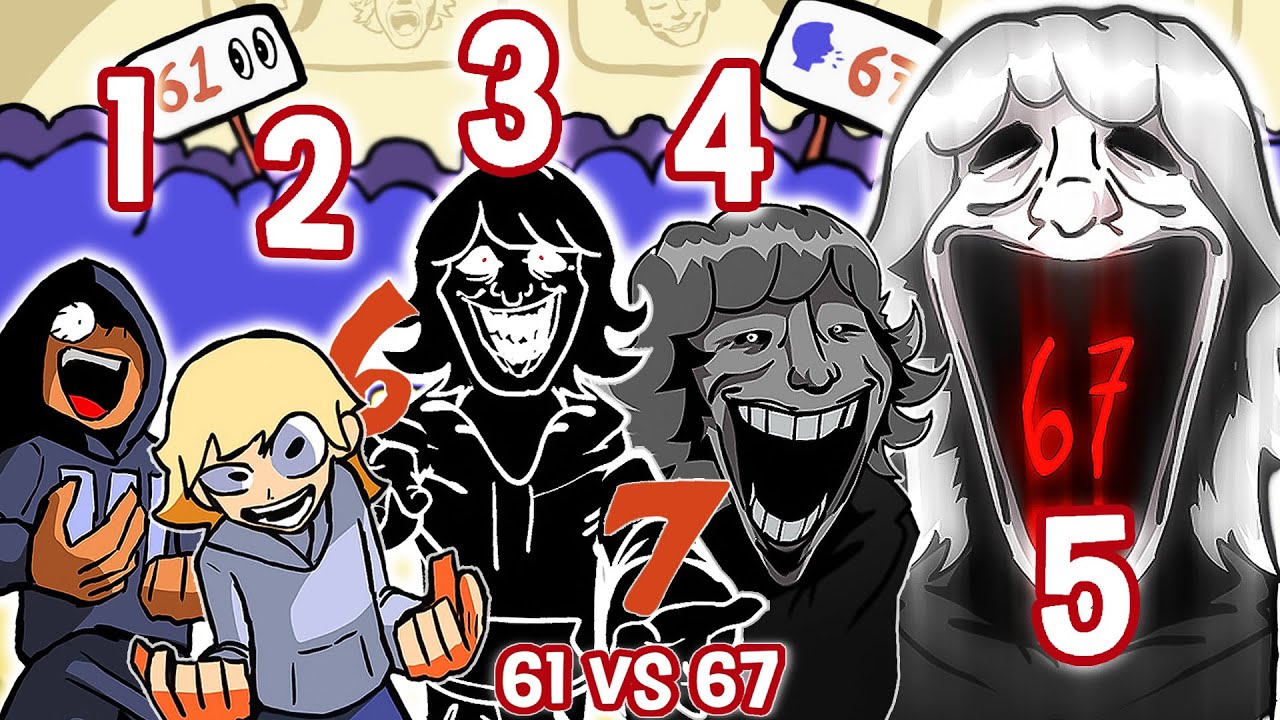 FNF 67 KID ALL PHASES | 67 Meme Vs 61 Meme - Friday Night Funkin'