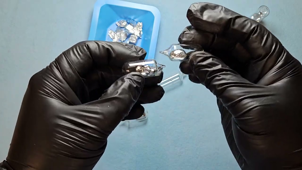 Gallium in glass ampules