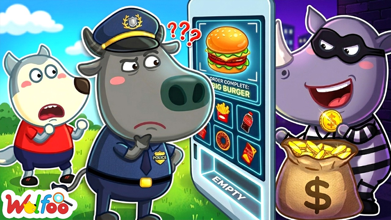 Catch the Thief in the Vending Machine! - Police Cartoon | Wolfoo Cartoon for Kids