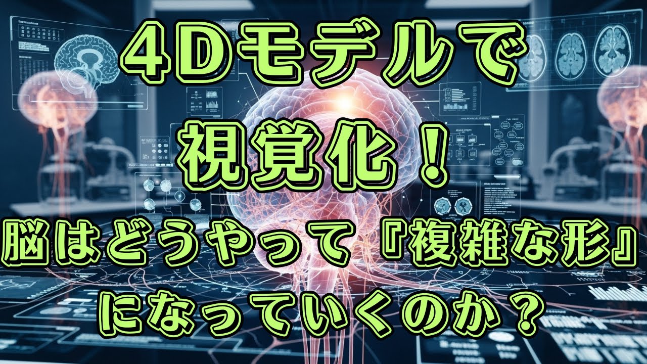 脳はどうやって「複雑な形」になっていくのか？〜最新4Dモデルが明かす生命の神秘〜【神経研究　脳研究　視床下部　異方性成長　三部構成モデル】