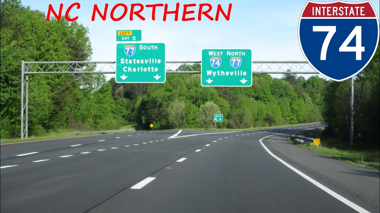 Interstate 74 - North Carolina westbound (Northern Segment) [FULL LENGTH VIDEO]