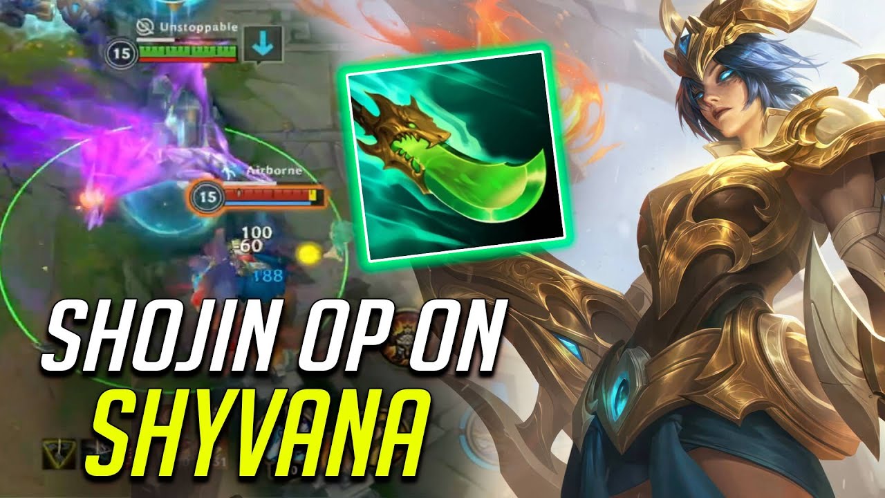 WILD RIFT SHYVANA WITH BROKEN ITEM SHOJIN (9 WINSTREAK LOL)