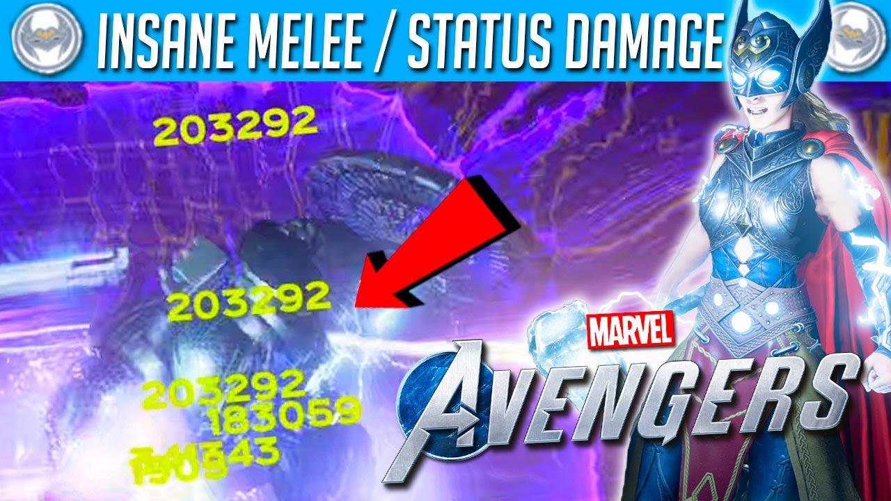 Marvel's Avengers Game | MIGHTY THOR INSANE MELEE / STATUS OP DPS DAMAGE BUILD !!! (2022)