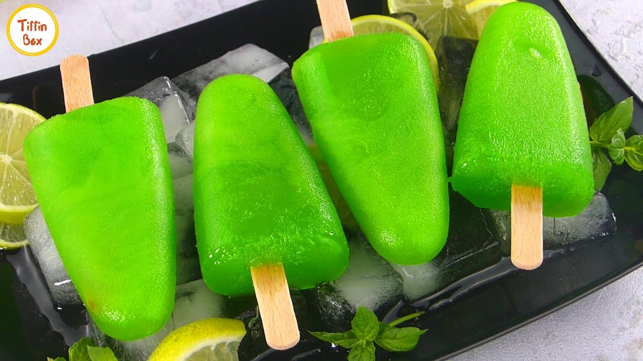 Lemon Popsicle /Lemon Lolly Ice Cream by Tiffin Box | Summer special Lemon Ice cream without cream