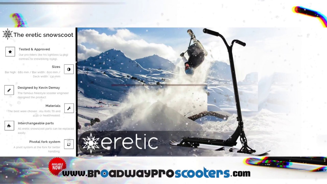 Eretic Snow Scooter Build | Broadway Pro Scooters