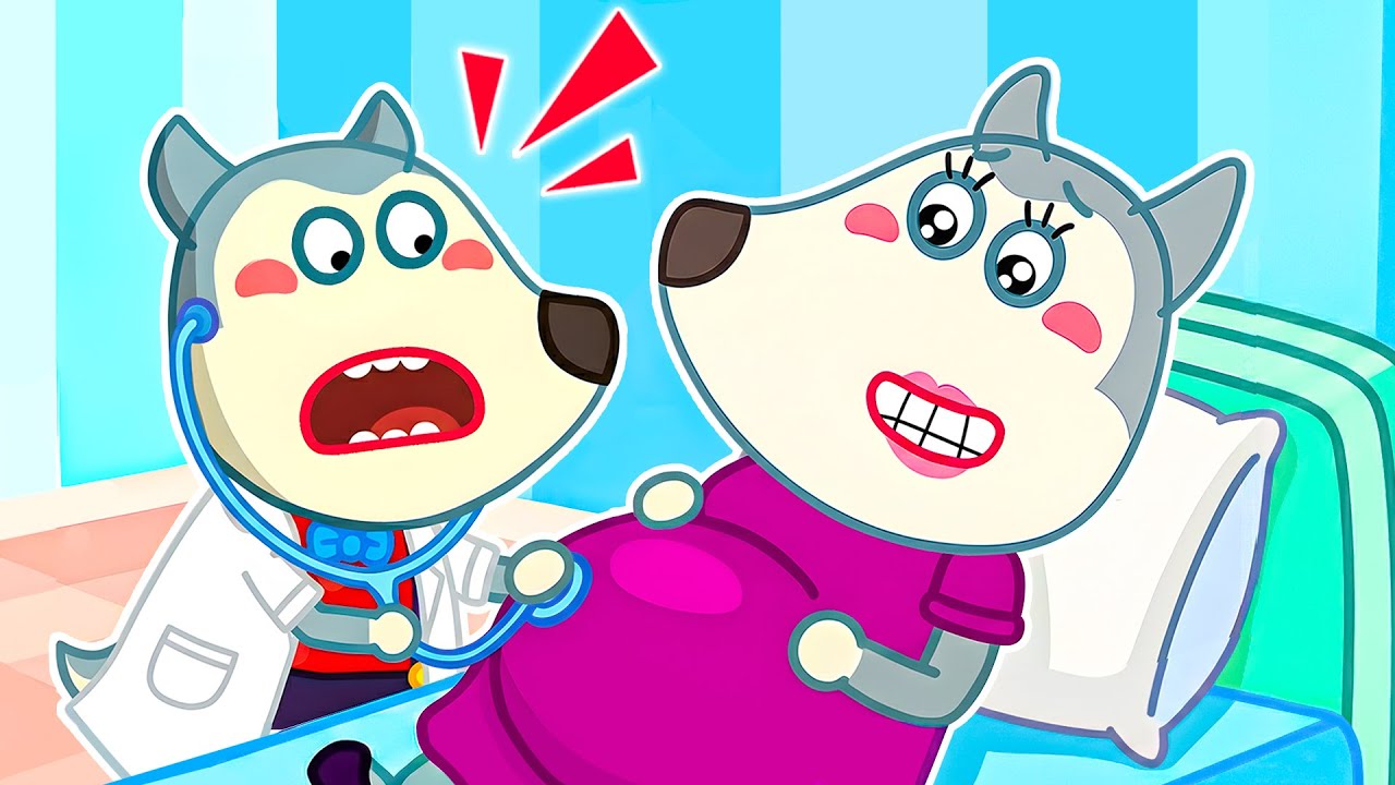 Cuidando a mamá embarazada | Quiero estar con mamá | Canciones infantiles para Niños |Wolfoo Español