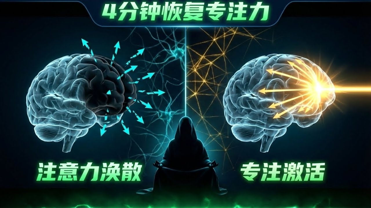 神经科学家紧急警告：为什么你越来越像“金鱼”？4分钟强制重启前额叶，找回消失的专注力（附完整协议）