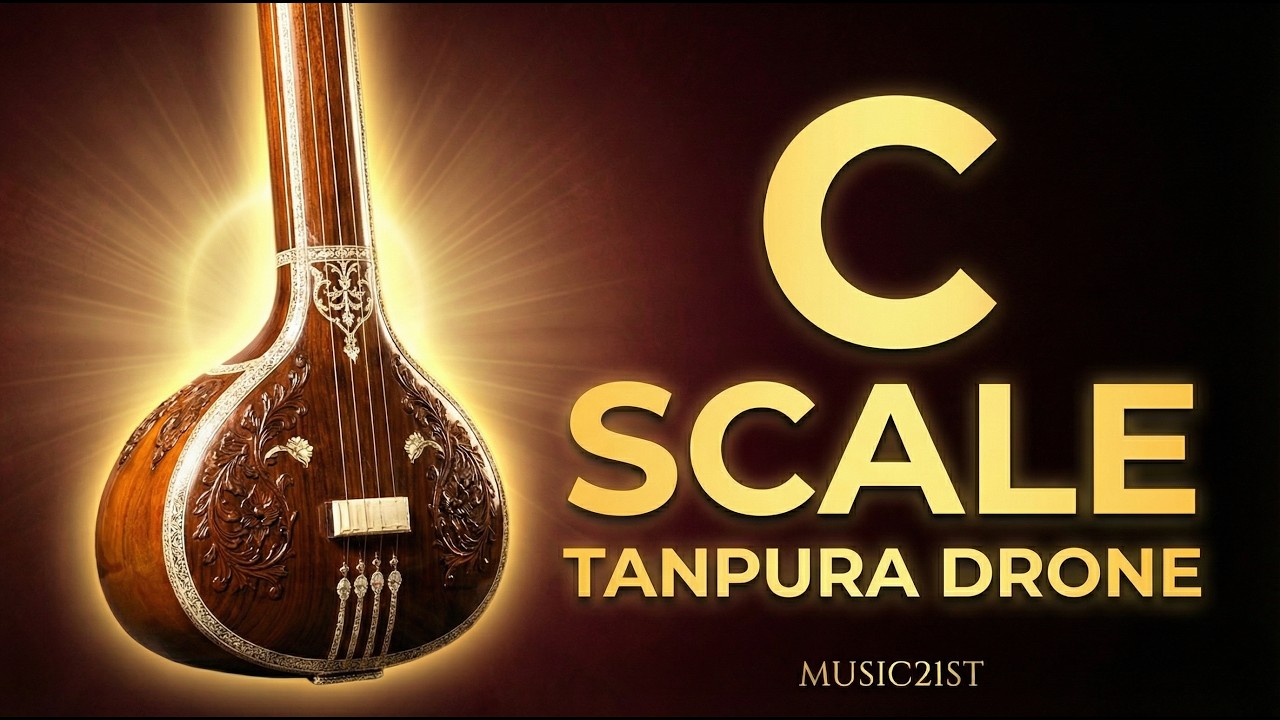 TANPURA-TAMPURA : Scale -C  : High Quality Studio Sound ||  गायकी के रियाज़ के लिए अति उत्तम  :