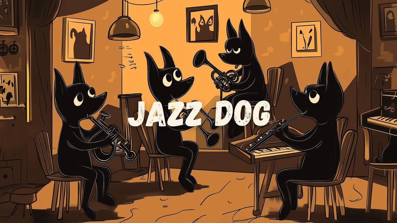 Jazz Dogs: Smooth Tunes in a Cozy Club | Animated Jazz Band Session