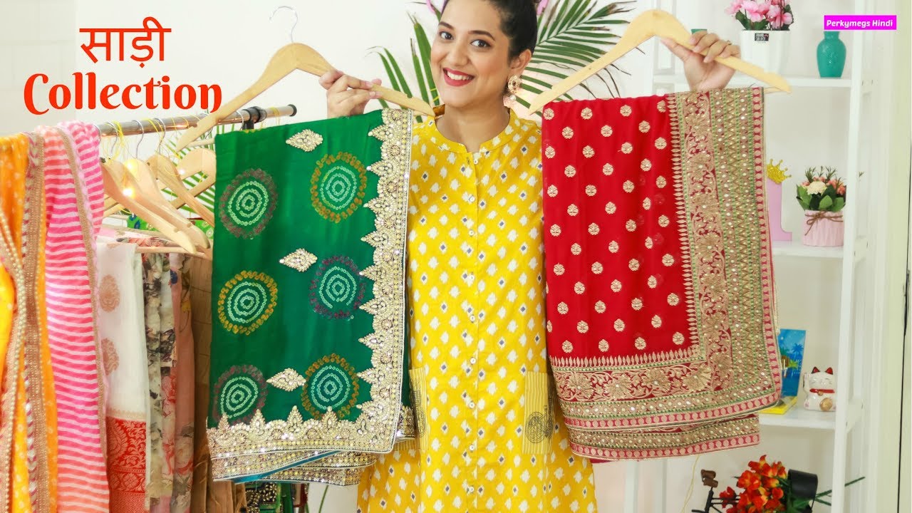 My साड़ी  Collection | Silk floral linen बंधेज गोटापत्ती Zari work साड़ियाँ #InsideMyWardrobe EP05