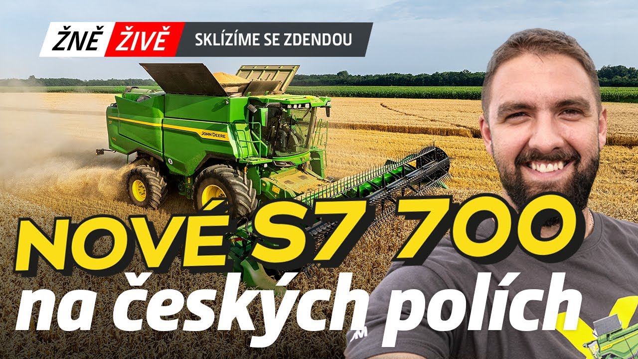 ŽNĚ ŽIVĚ 2024: Sklízíme se Zdendou | S7 700 poprvé v české pšenici.