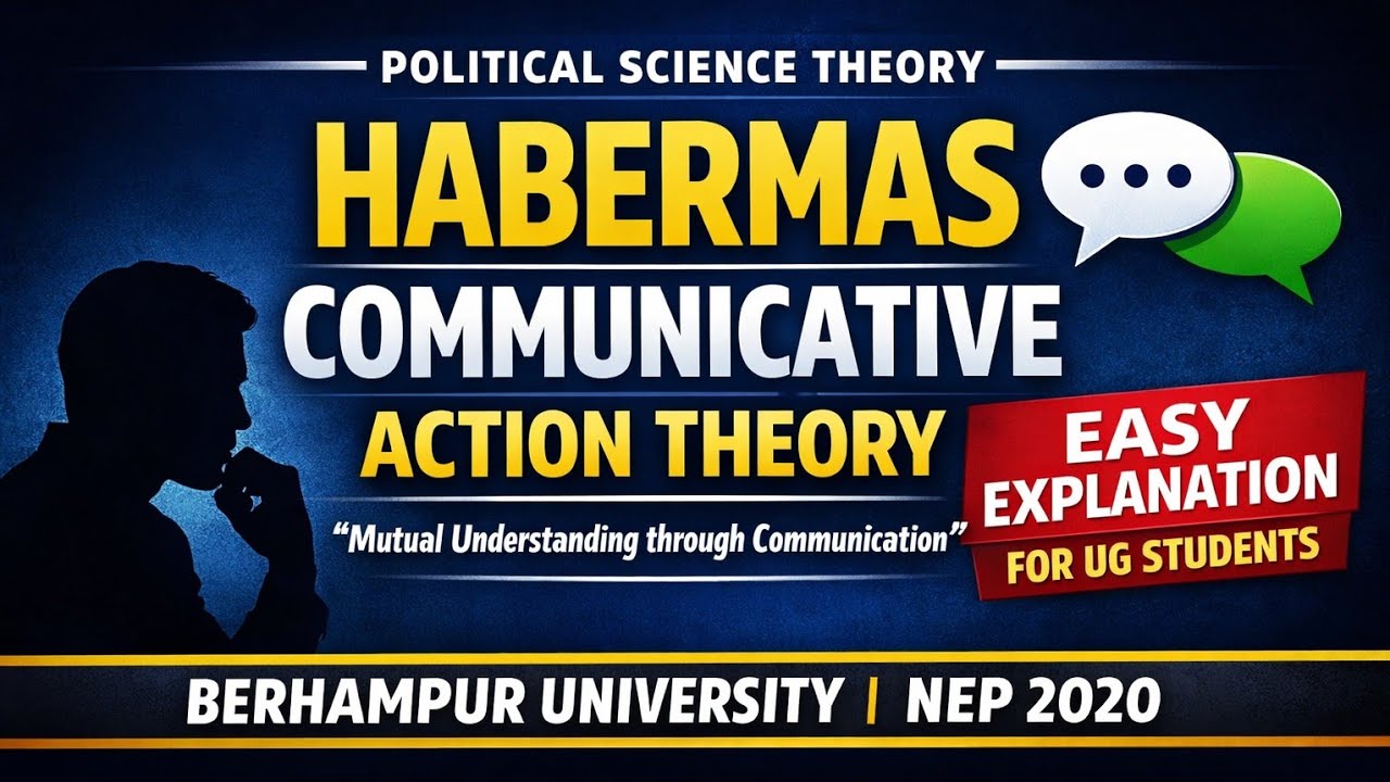 Jürgen Habermas Theory of Communicative Action Explained | 4th semester l Berhampur university NEP20
