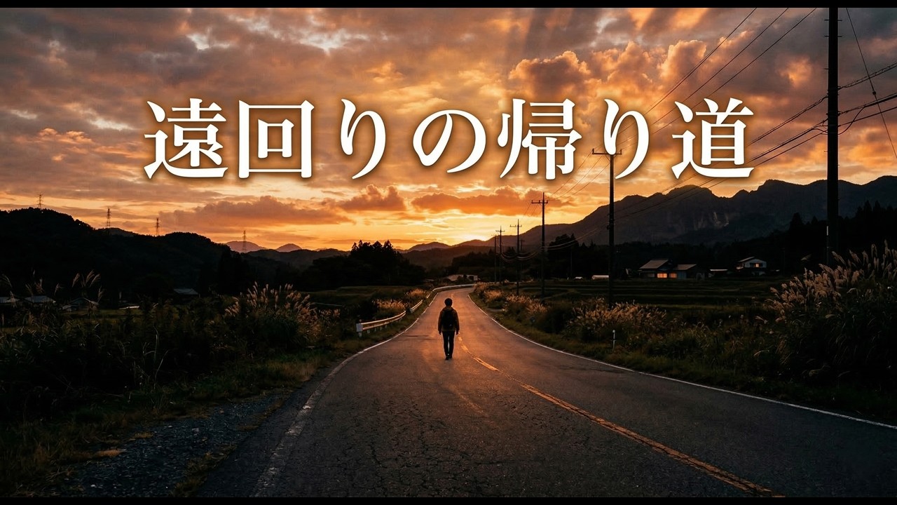 遠回りの帰り道｜急がなくてもいい人生のうた【オリジナル曲】