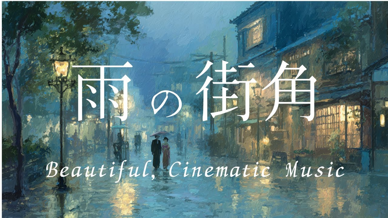 雨灯の街角─ Gentle Rain in the Taishō Night ─｜Romantic and Cinematic Music