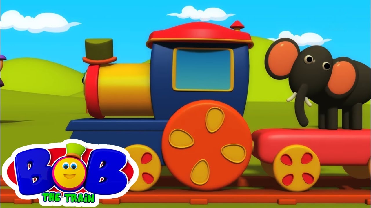 Bob animal trem | Aprender animais nomes | educacional vídeo | Bob Animals Train | Zoo Animals