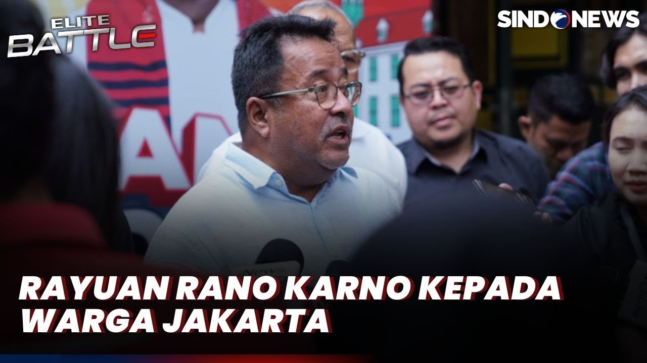 RK-Suswono Didukung 12 Parpol, Rano Karno Blak-blakan Rayu Warga Jakarta: Ayo Bantuin Gue!