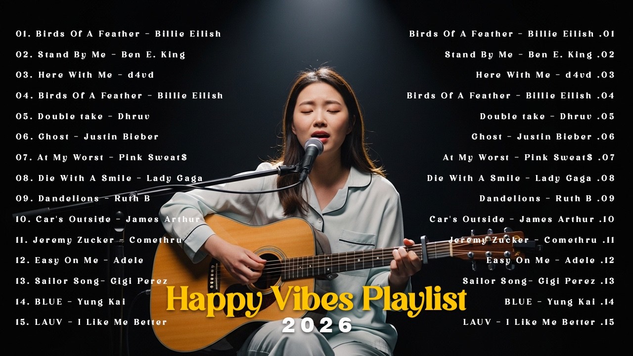 TikTok Trending Songs 2026 🌼🍂   Best Acoustic Cover Love Songs   Comethru, Heather, Forever Young