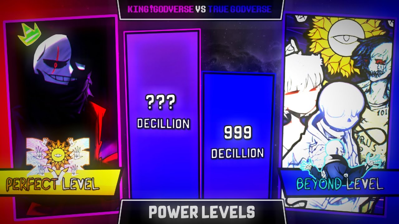 King!Godverse Vs True Godverse [Power Levels]