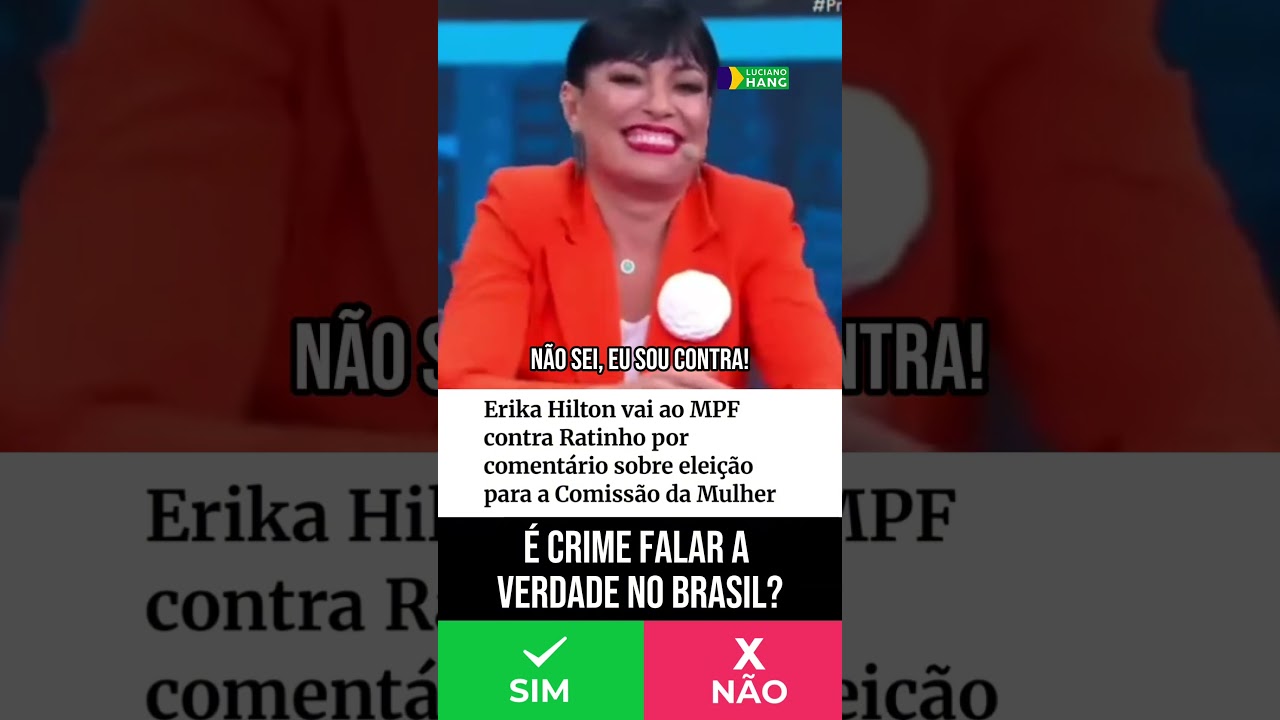 PARECE QUE OPINI&Atilde;O VIROU CRIME NO BRASIL