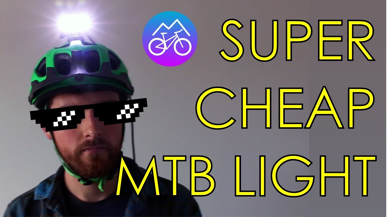 How to make a super cheap mtb helmet light for night riding