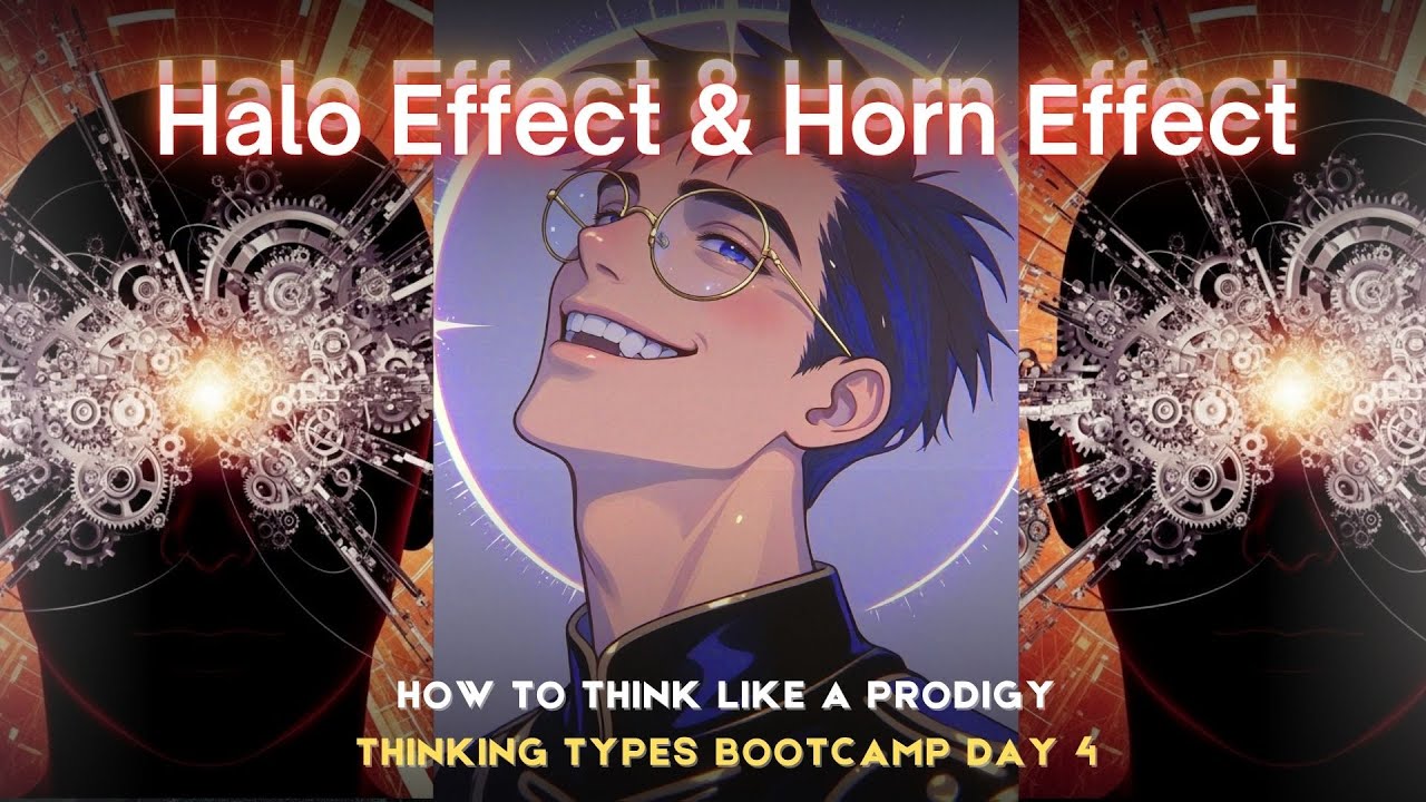 Halo, Contrast, Framing & Horn Effects | Cognitive Biases Explained Simply (Day 4 Bootcamp Zero)
