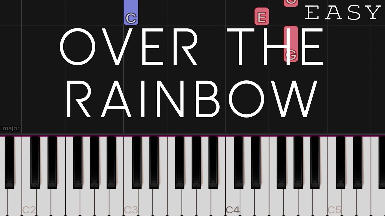 Over The Rainbow - Judy Garland | EASY Piano Tutorial