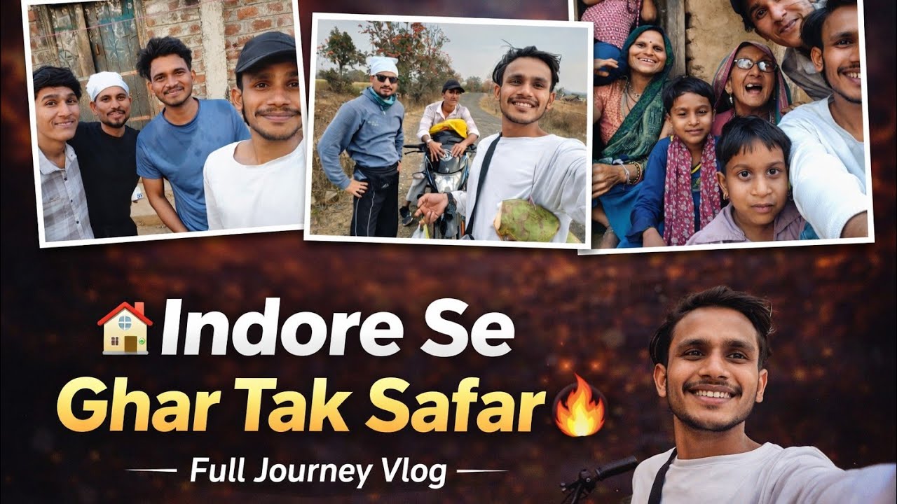 🏠 Indore Se Ghar Tak Safar ❤️🔥 | Emotional Home Journey Vlog