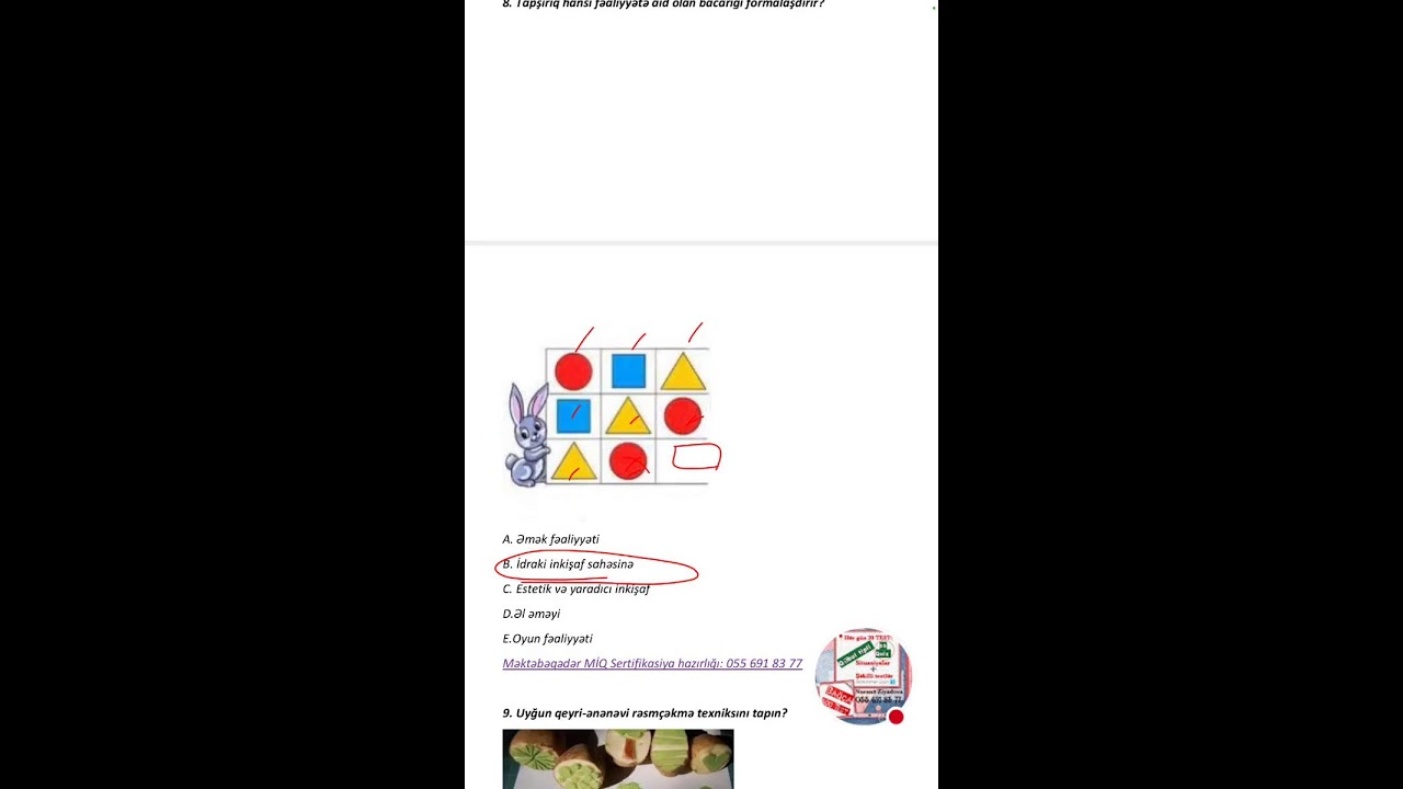 BAĞÇA Çərçivə mövzuları. TEST üzrə ÜMUMİ TƏKRAR 5 ŞƏKİLLİ SINAQ 4. Nuranə Ziyadova