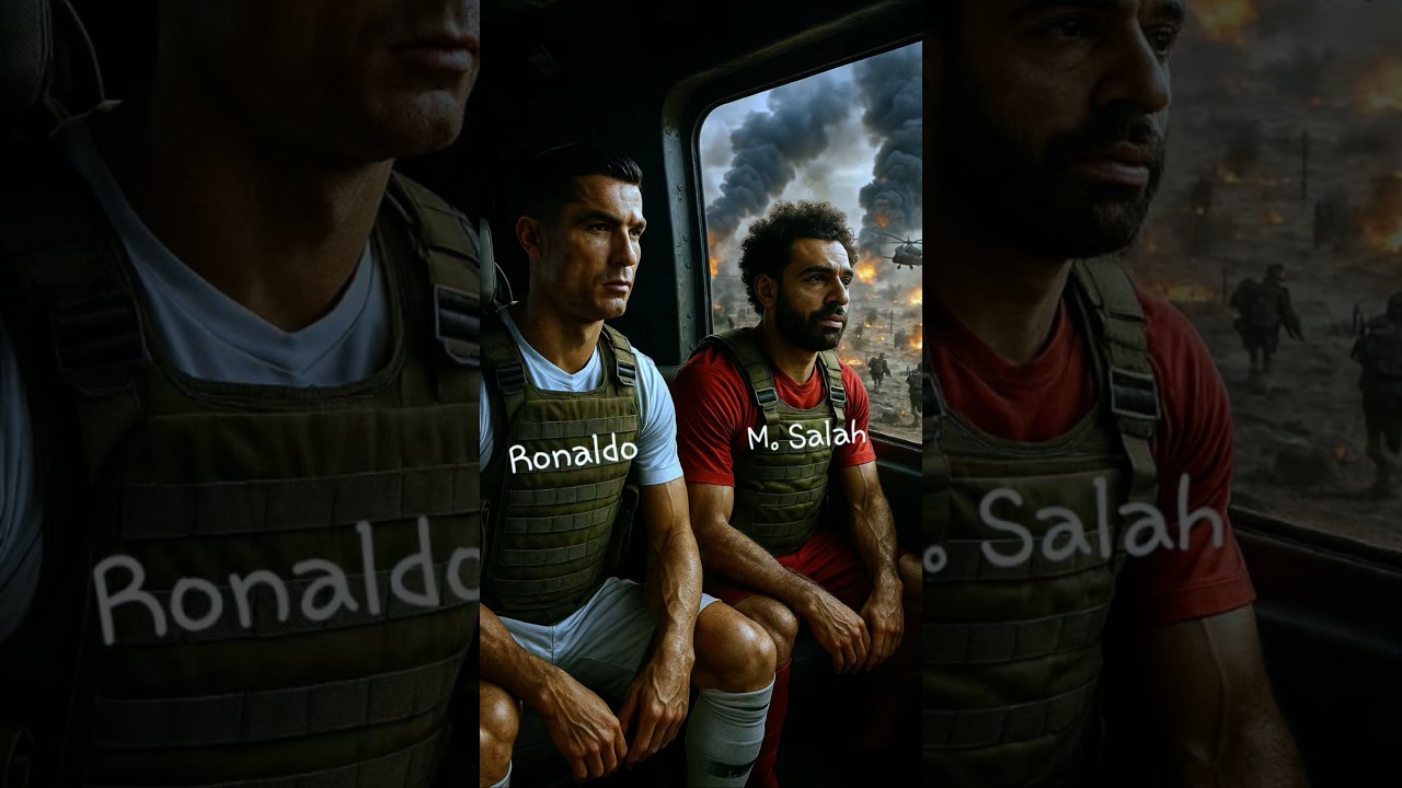 The battlefield And cristiano Ronaldo,Messi and Salah ||#shorts