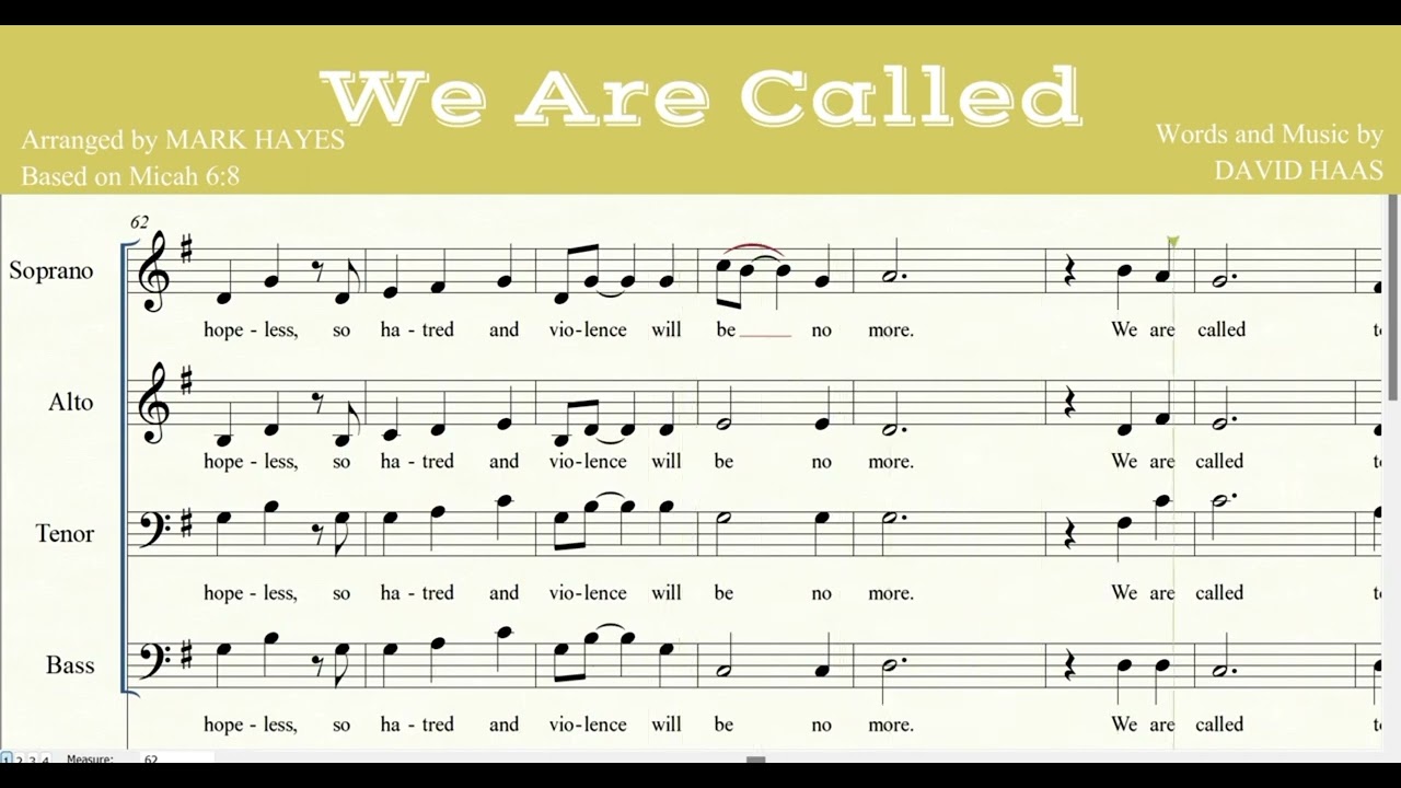 We Are Called (Arr. Mark Hayes) Accompaniment