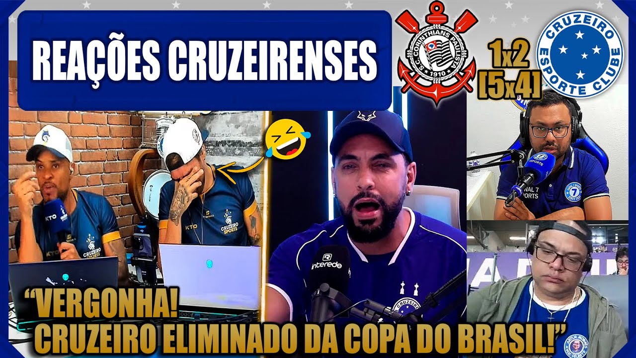 REAÇÕES CRUZEIRENSES - CORINTHIANS 1(5)x(4)2 CRUZEIRO - ELIMINADO DA COPA DO BRASIL! VAMOS RIR!