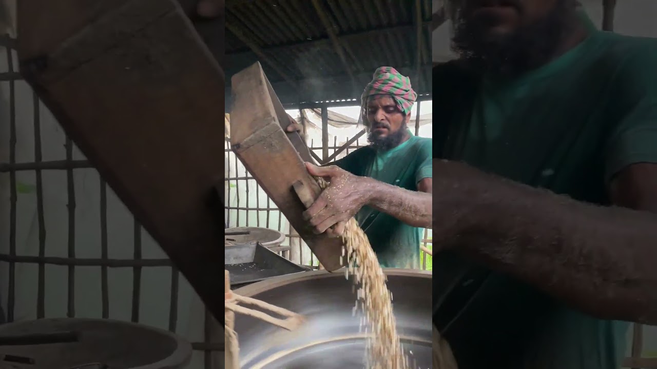 Amazing Flattened Rice Making Process #shorts