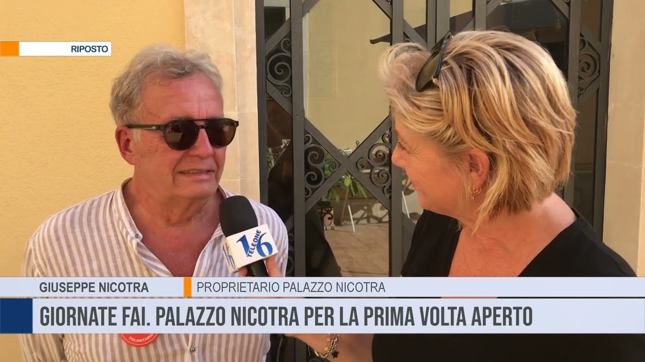 Riposto. Giornate Fai. Palazzo Nicotra per la prima volta aperto al pubblico
