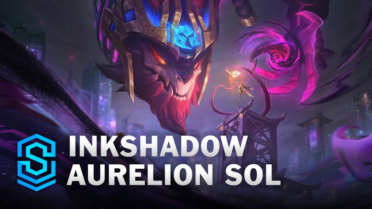 Inkshadow Aurelion Sol Skin Spotlight - League of Legends