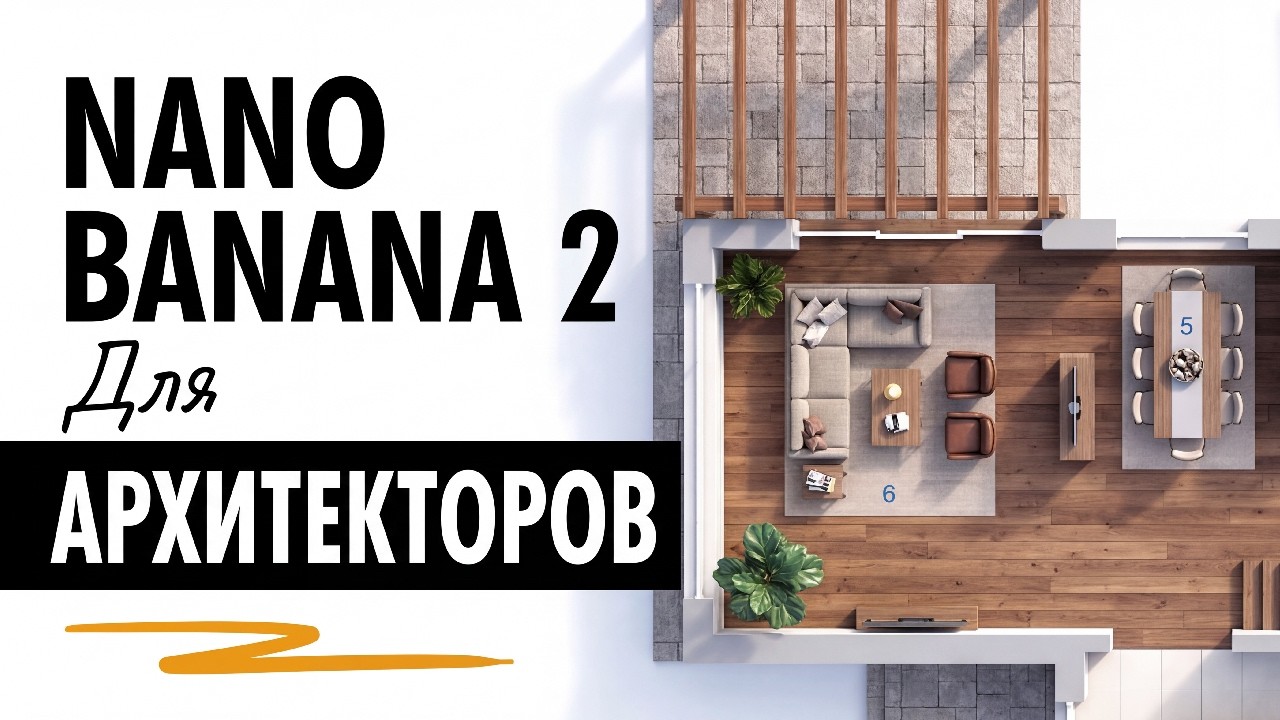 Нано Банана 2: лучшая нейросеть для архитектуры и интерьеров? Тест на реальных задачах