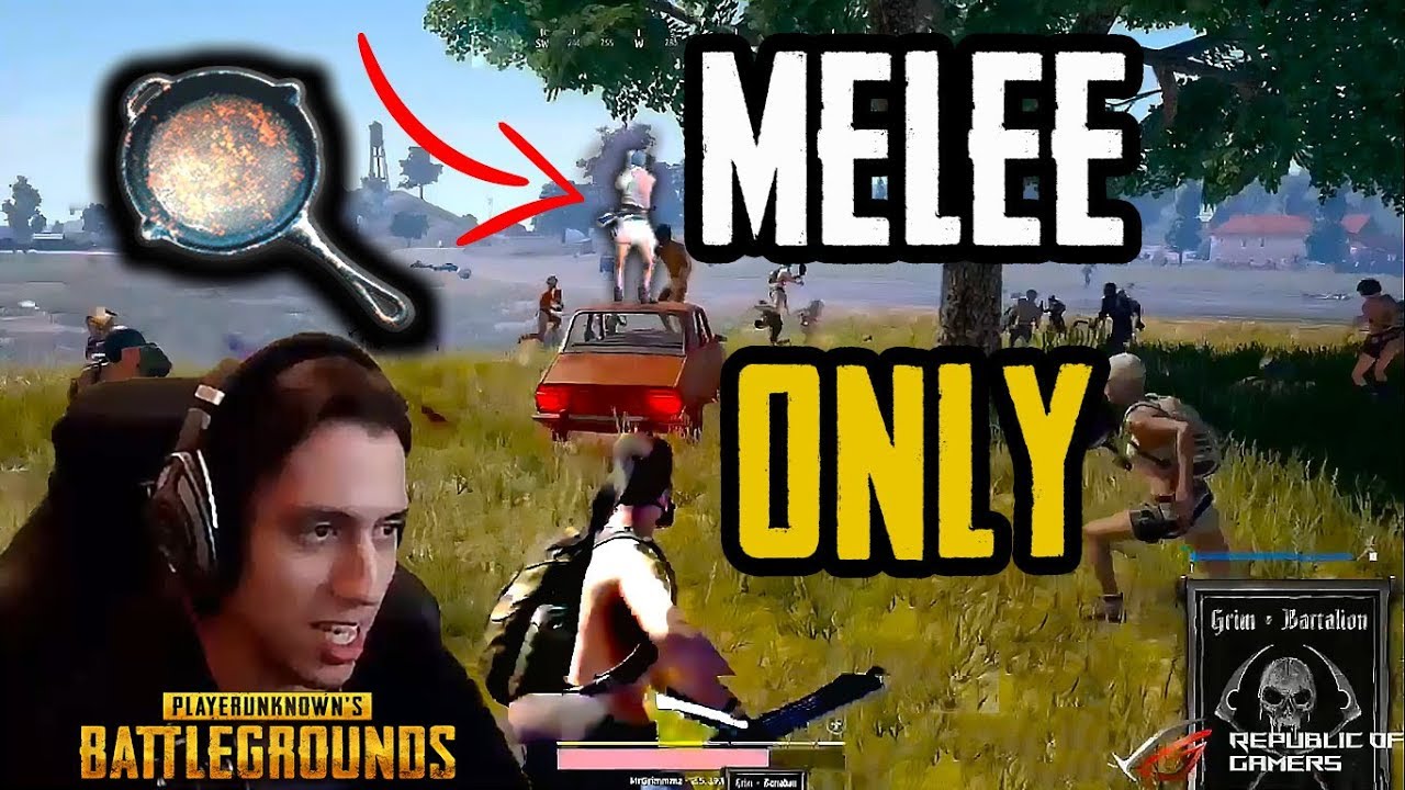 PUBG MELEE ONLY - Grimmmz VS. Anthony Kongphan (custom games highlights)
